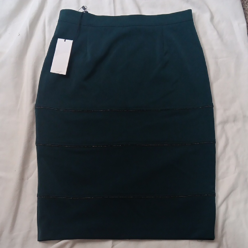 Elegant Green Pencil Skirt